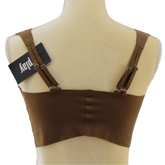 NEW Forplay Brown Cutout Rave Festival Special Occasion Bra Crop Top Size‎ XL - Picture 4 of 8